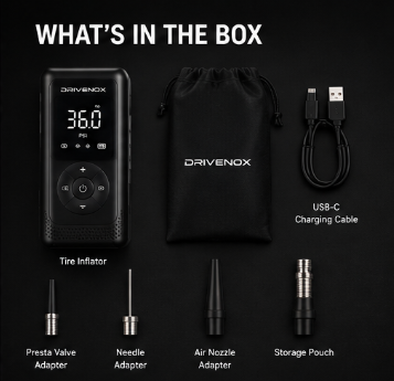 Drivenox™ Portable Tire Inflator Pro