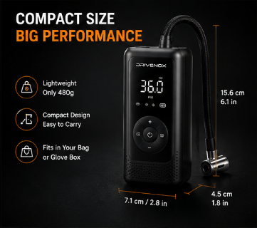 Drivenox™ Portable Tire Inflator Pro